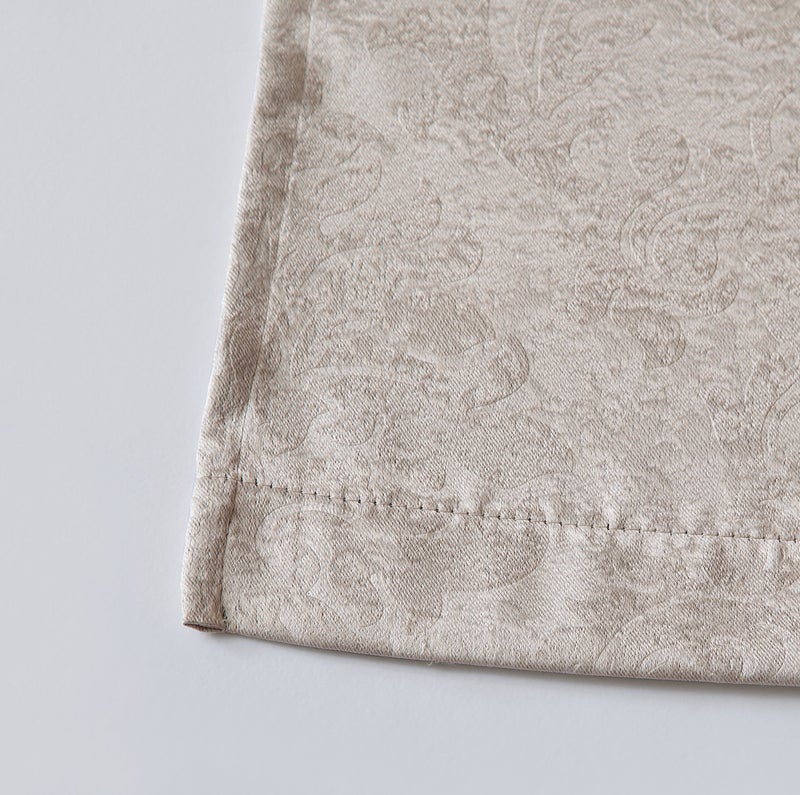 LinenZone Linen Zone Pair of Beige Ivory Bedroom Curtains. These Modern Decor Black Out Curtains are Great Choice for Bedroom or Nursery Decor. (Evelyn 54 x 84 Ivory) - Image 3